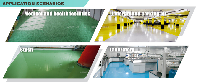 Custom colored อีพ็อกซี่ flooring